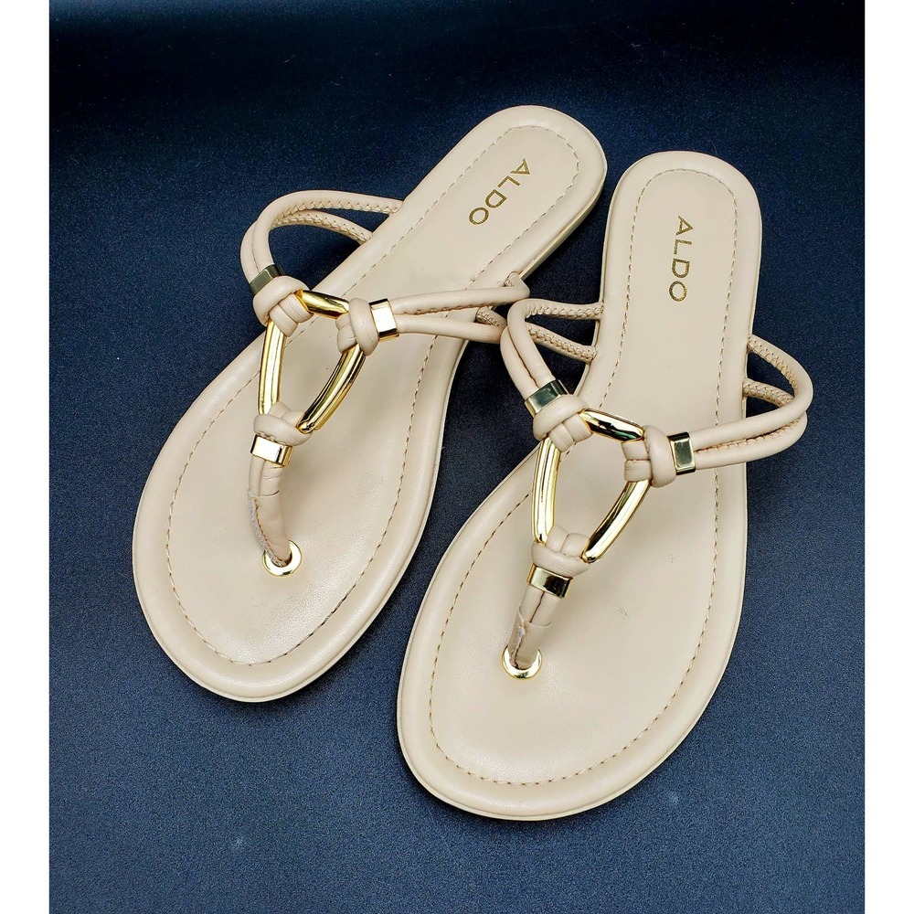 ALDO Cream Nude Sandels Flip Flop